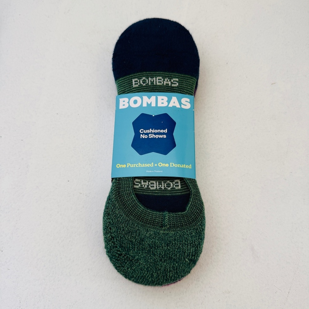 Bombas Cushioned No Show Socks- 3 pairs